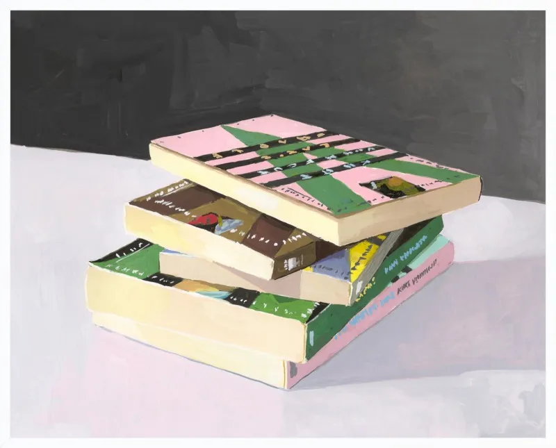Vonnegut Stack by Elizabeth Mayville for Artfully Walls