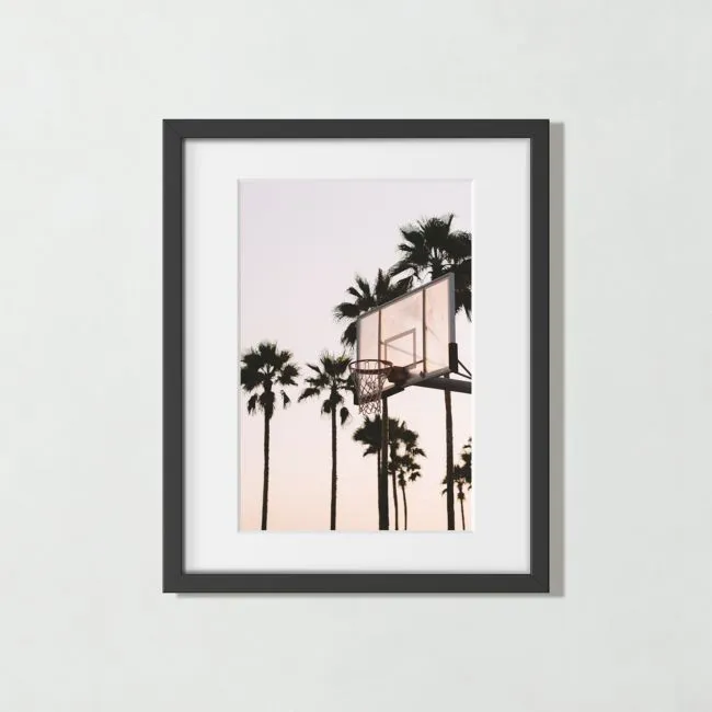'Venice Hoops' Photographic Print in Black Frame, 17"x21"