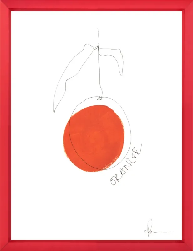 Orange by Polly Mann for Artfully Walls