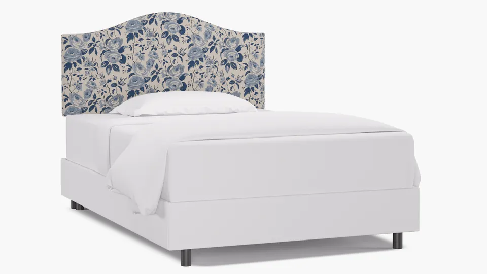 Camelback Headboard, Delft Chintz, Full
