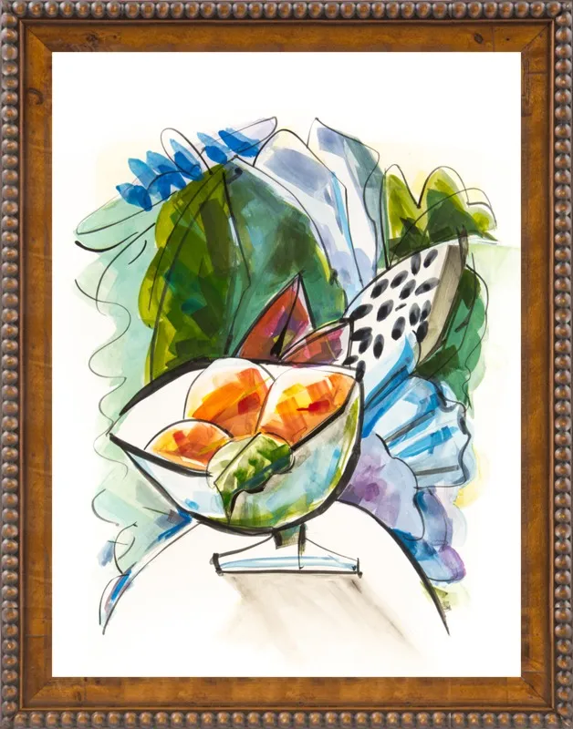 Still life with oranges by Becky Aubry for Artfully Walls