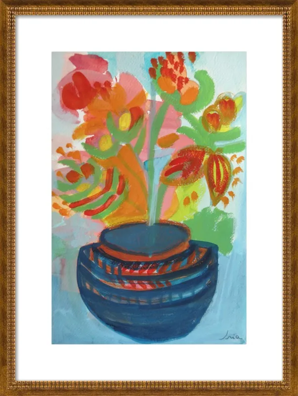 Red Flowers by Iria Fernandez Alvarez for Artfully Walls