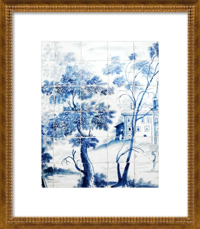 Lisbon Blue Tiles Two by Lupen Grainne for Artfully Walls