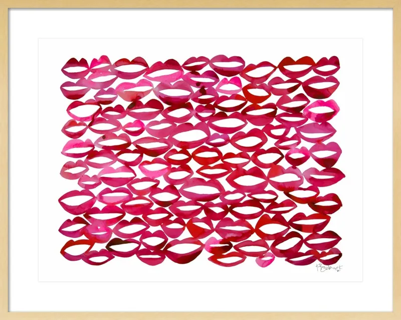 Juicy Lips by Kate Roebuck for Artfully Walls