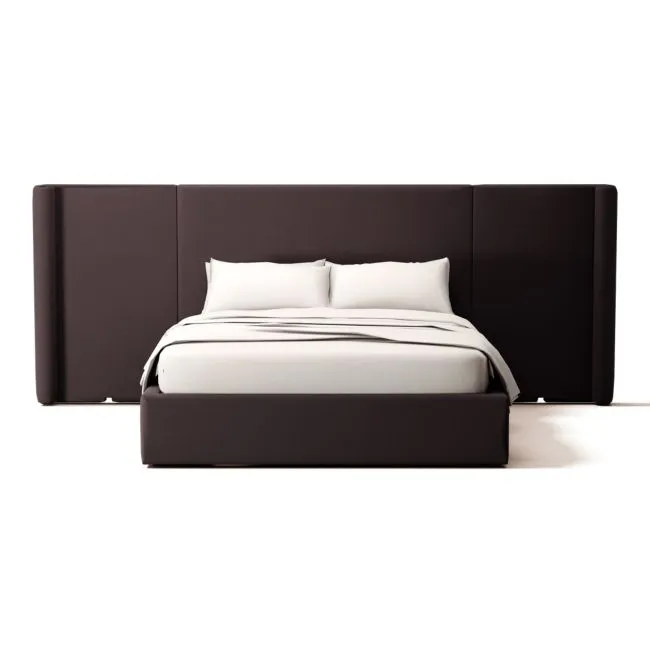 Abbott Queen Bed Kanvas Ebony