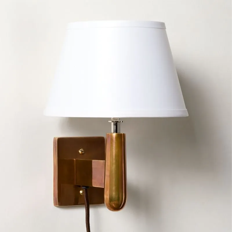 Tailor Soft Bronze Plug-In Wall Sconce Set of 2