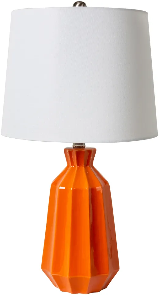 Garrity Orange Glazed 24"H x 13"W x 13"D Accent Table Lamp