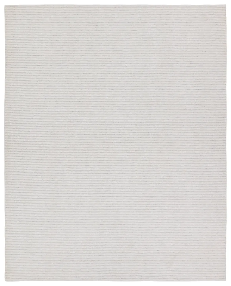 Mona Handmade Indoor/Outdoor Solid Ivory Area Rug (5'X8')