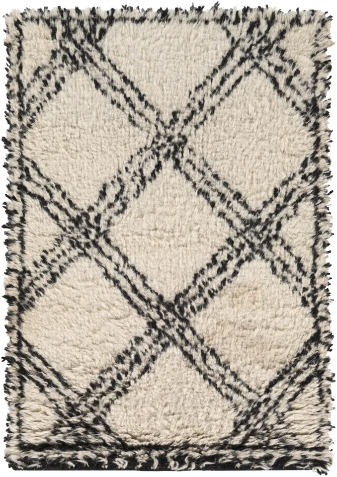 Riad Beige Indoor 2' x 3' Handmade Rug