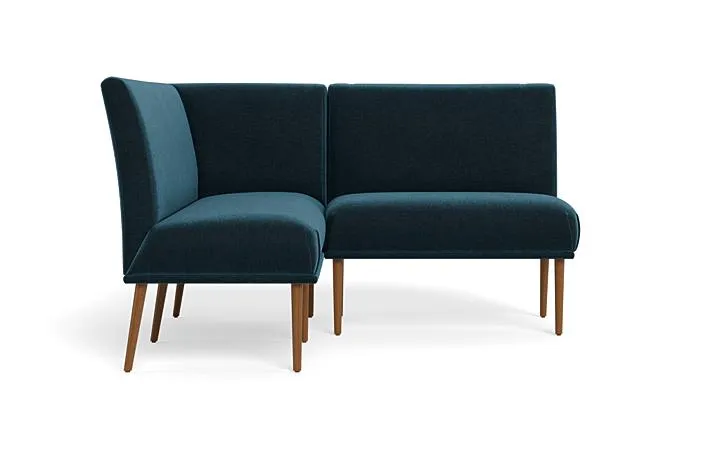 Dorian Upholstered Petite Left Banquette with Tufting Option