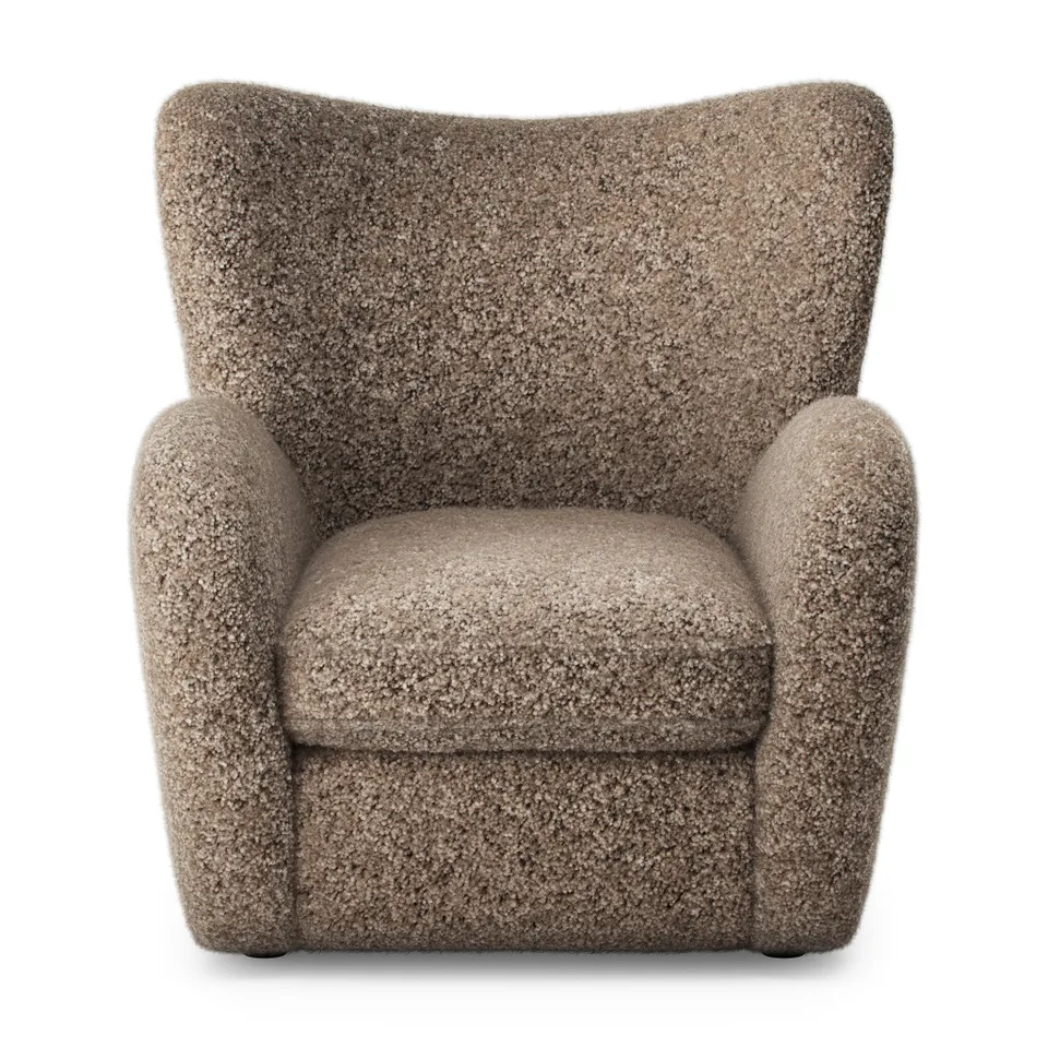 Amelie Chair - Taupe Shearling
