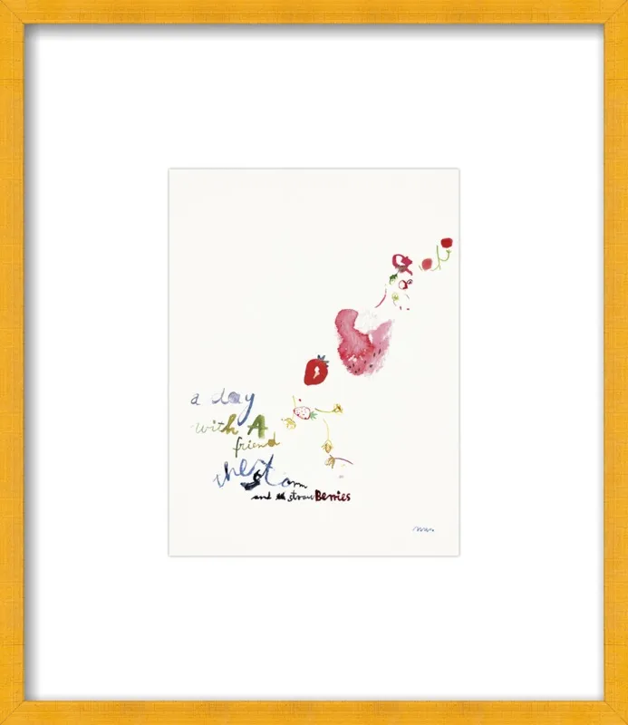 Strawberry Summer Storm by META WRABER for Artfully Walls