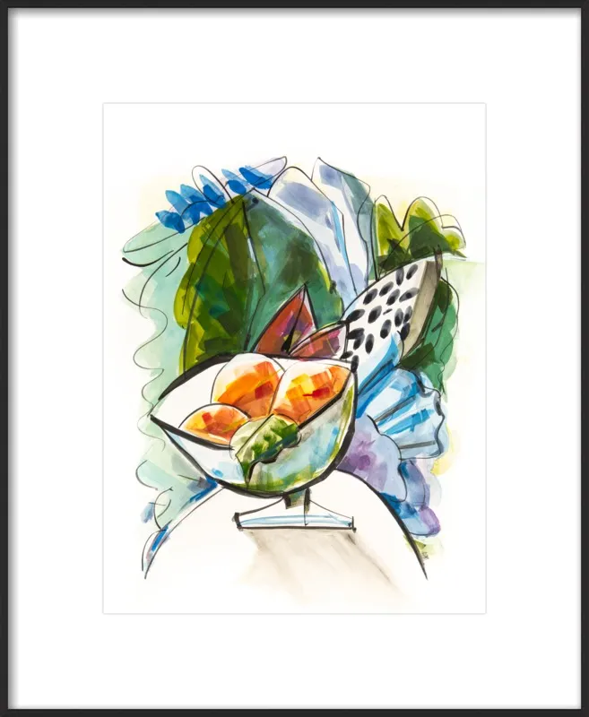 Still life with oranges by Becky Aubry for Artfully Walls
