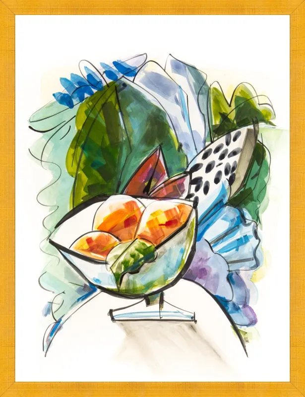 Still life with oranges by Becky Aubry for Artfully Walls
