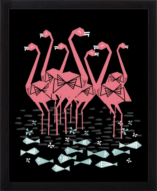 Flamingos by Andrea Lauren for Artfully Walls
