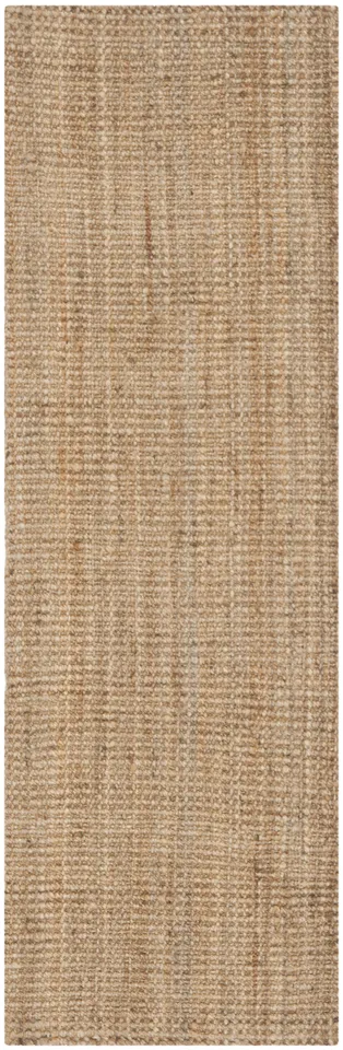 Arlo Home Hand Woven Area Rug, NF730C, Natural,  2' 3" X 19'