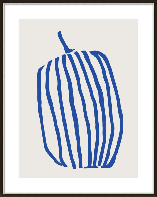 Striped pumpkin by Jessica Nielsen for Artfully Walls