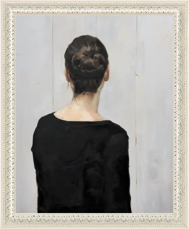 Portrait of a young woman by Philine van der Vegte for Artfully Walls