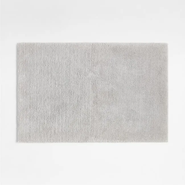 Rylan Organic Cotton Silver Bath Mat 24"x36"