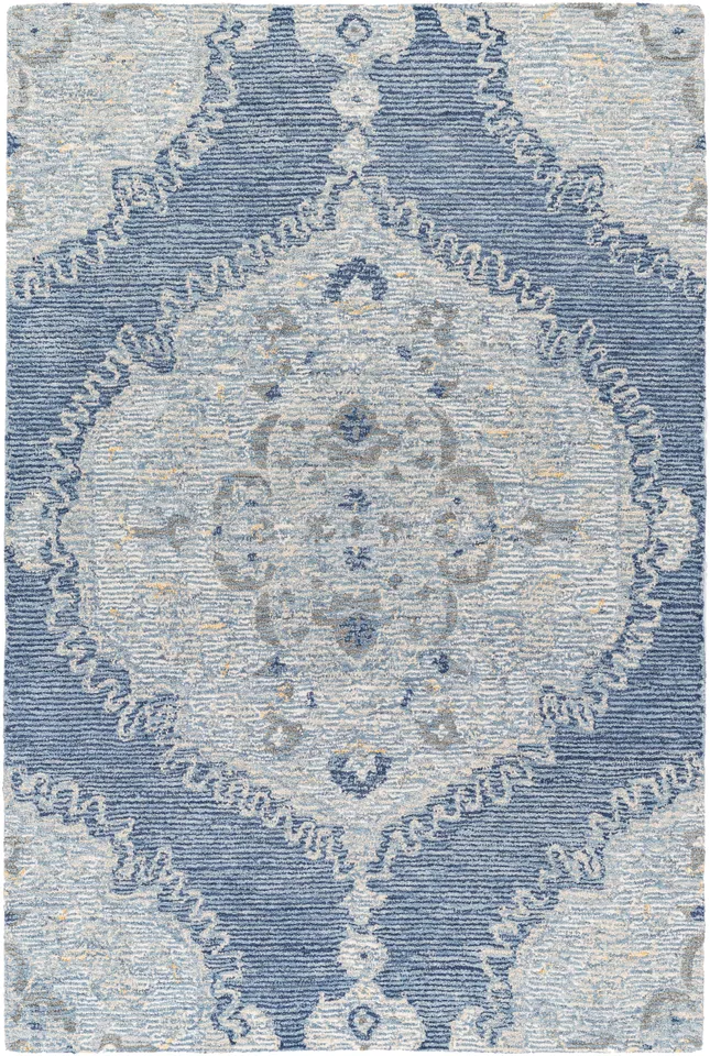 Vivianne Blue Indoor 2' x 3' Handmade Rug