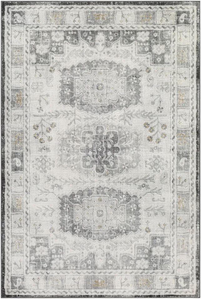 Indigo Gray Indoor 1'11" x 2'11" Machine Woven Rug