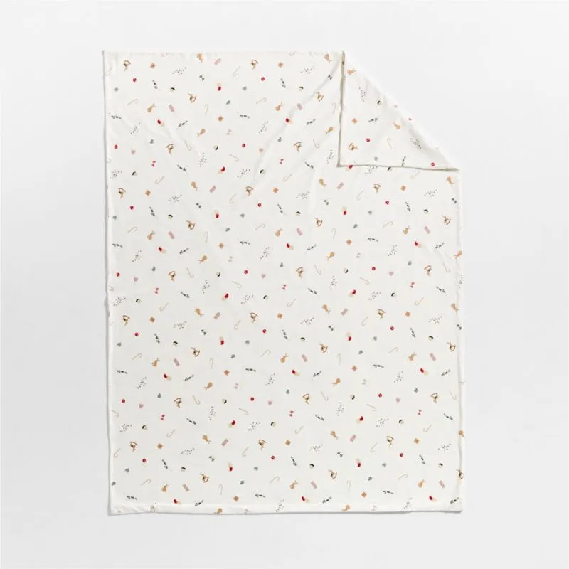 Supercozy Merry Moments Christmas 100% Organic Cotton Flannel Kids Full/Queen Duvet Cover