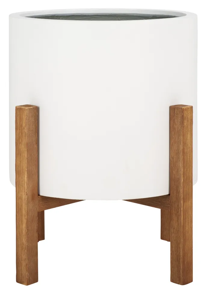 Indoor-Outdoor Loflen Planter - White