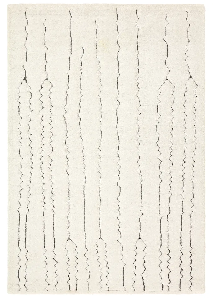 Basim TAZ05 Geometric Ivory Area Rug (7'10"x9'10")