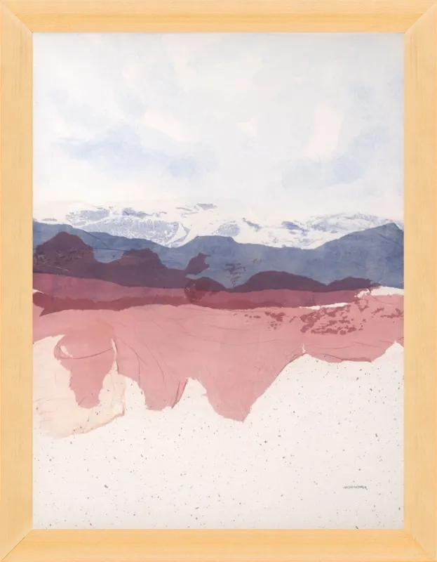 Gold leaf Mountain by Jan Sullivan Fowler for Artfully Walls