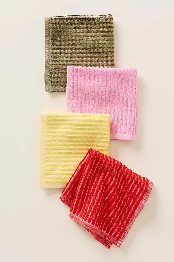 Piper Jacquard Dish Cloths, Set of 4