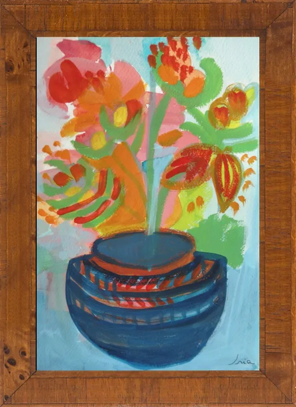 Red Flowers by Iria Fernandez Alvarez for Artfully Walls