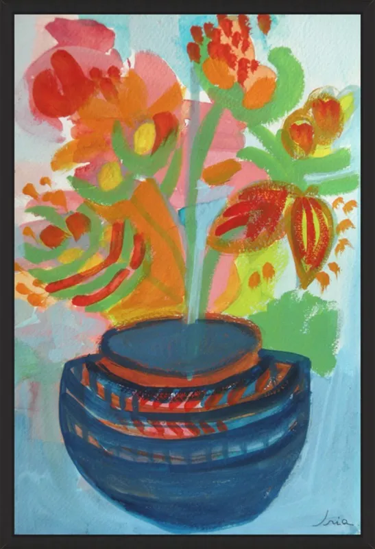 Red Flowers by Iria Fernandez Alvarez for Artfully Walls