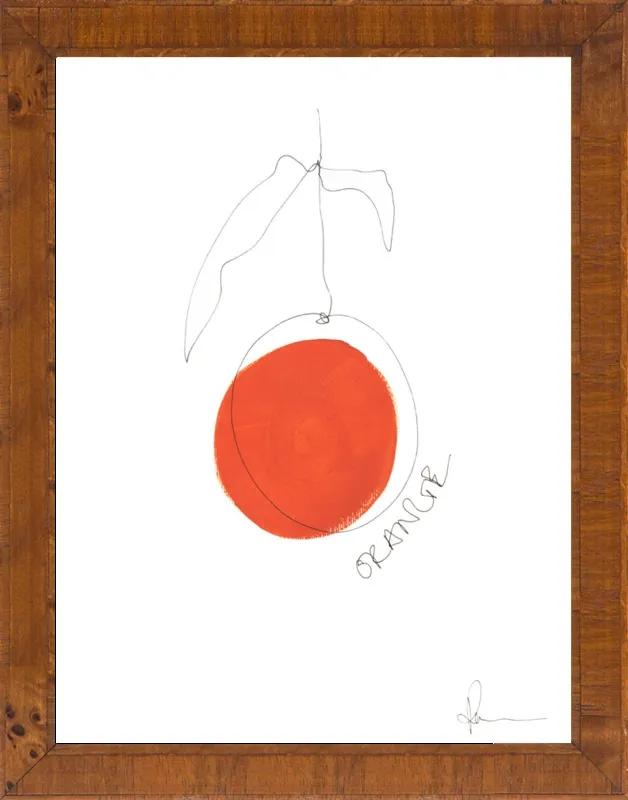 Orange by Polly Mann for Artfully Walls