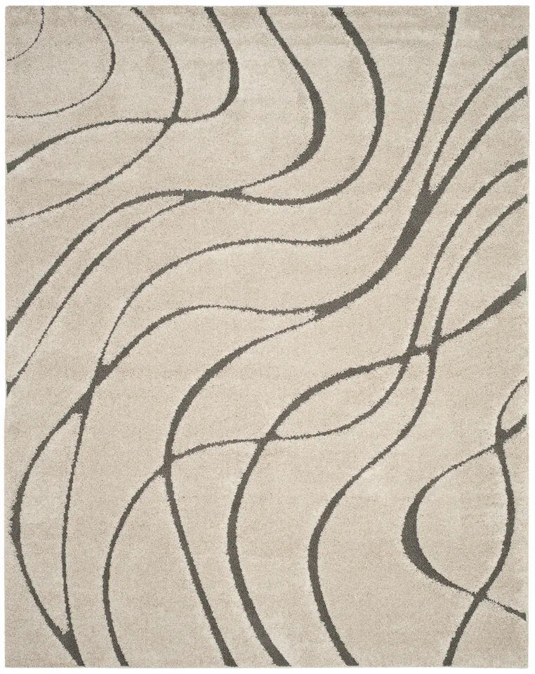 Arlo Home Woven Area Rug, SG471-1180, Cream/Grey,  8' X 10'
