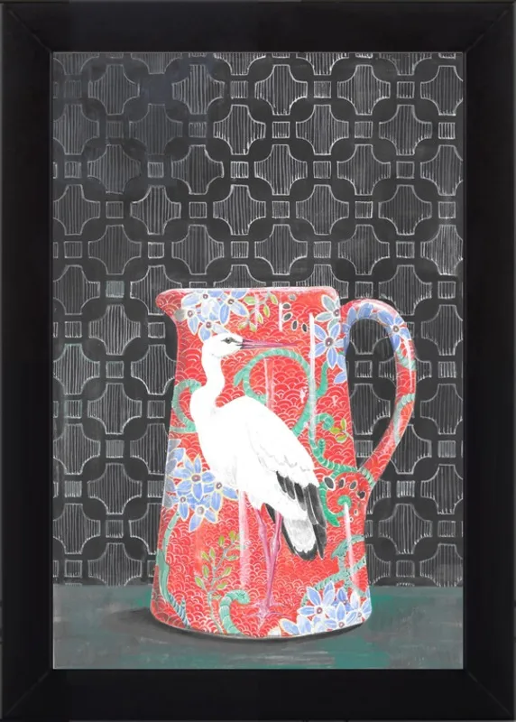 Red Vase by Miri Eshet for Artfully Walls
