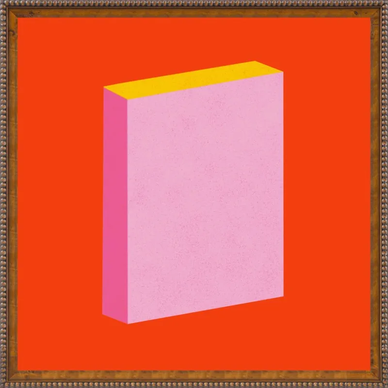 Color Books 3, Scarlet, Pink & Gold by Jessica Poundstone for Artfully Walls