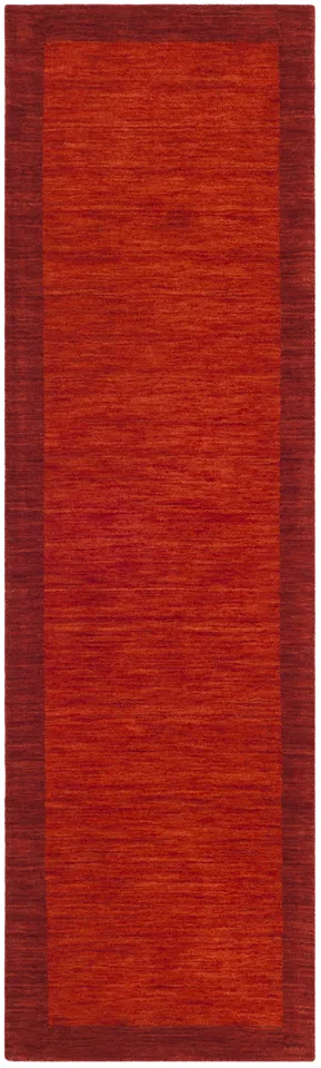 Arlo Home Hand Loomed Area Rug, HIM587A, Red,  2' 3" X 8'