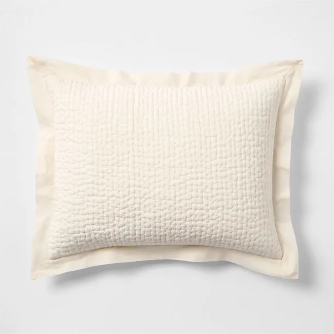Celeste Organic Cotton Undyed Standard Bed Pillow Sham