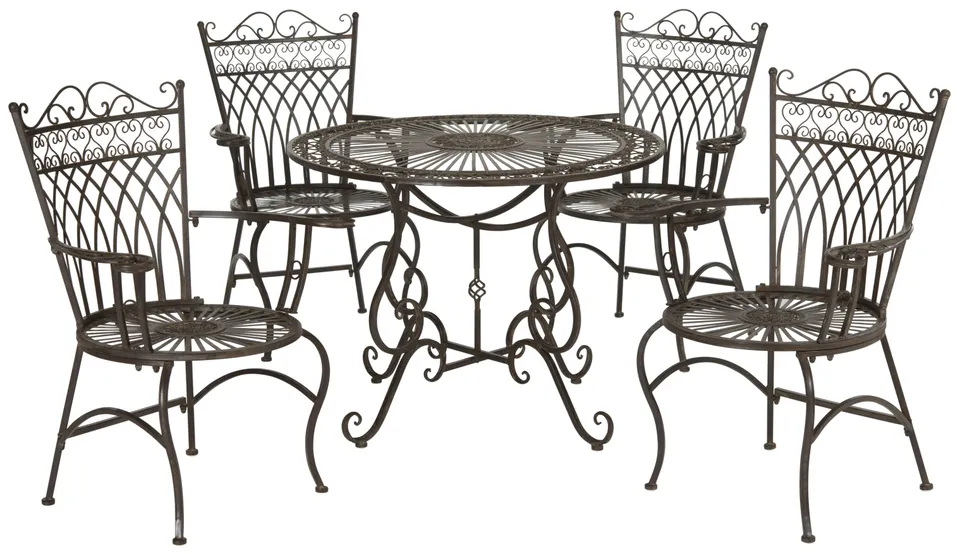Thessaly 5 Piece Set - Rustic Brown