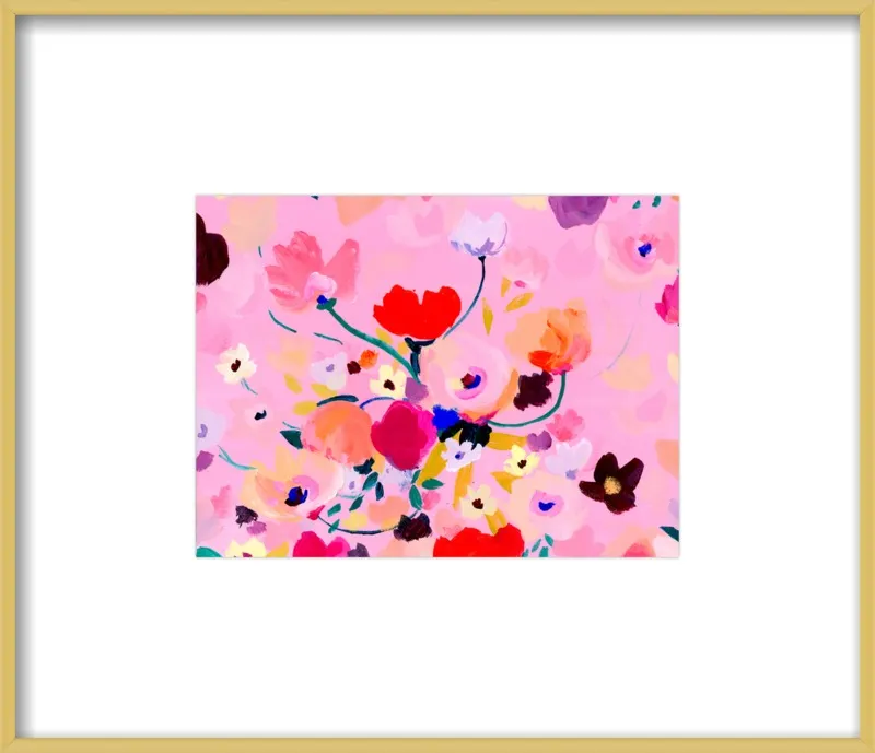 Pink Posey by KT Smail for Artfully Walls