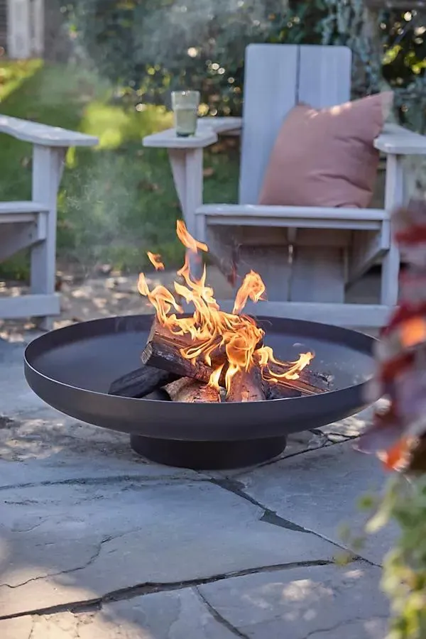 Weathering Steel Round Bowl Fire Pit