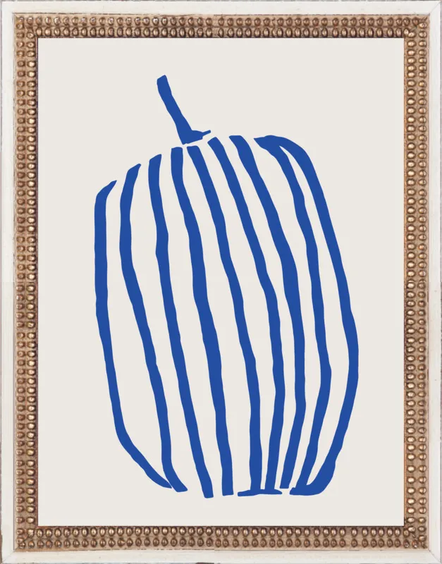 Striped pumpkin by Jessica Nielsen for Artfully Walls
