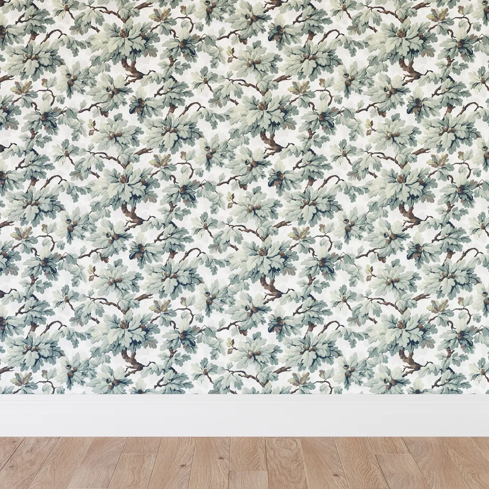 Peel and Stick Wallpaper Roll, Sage Woodland