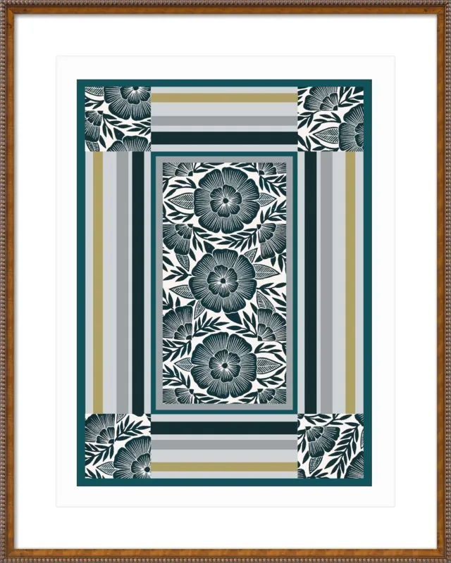 Botanical Frame 1 by Katharine Watson for Artfully Walls