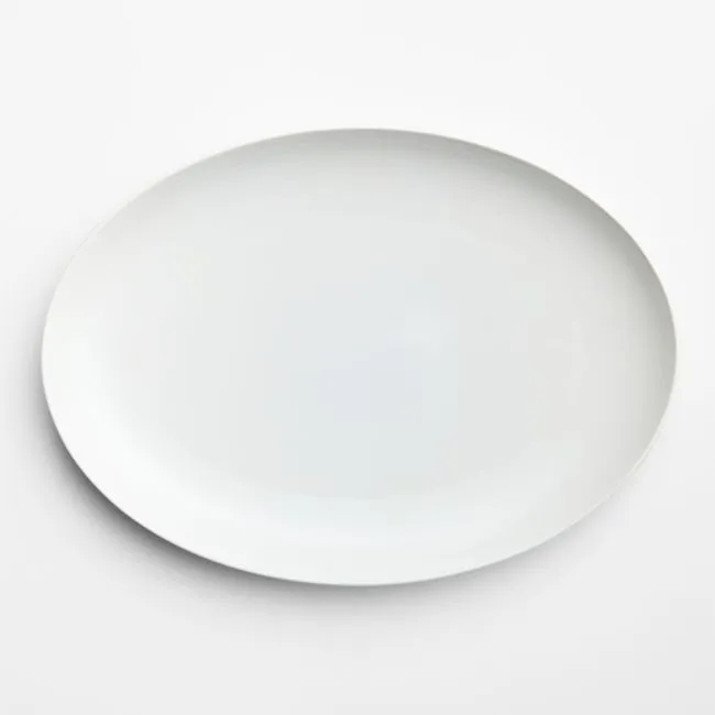 Aspen 16.125" Porcelain Coupe Oval Platter