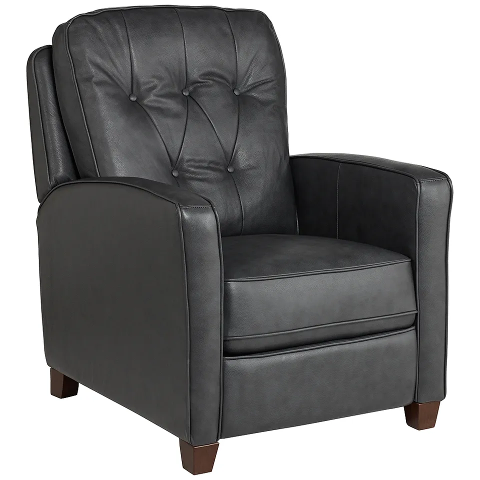 Elm Lane Benedict Livorno Gray Leather 3-Way Recliner Chair