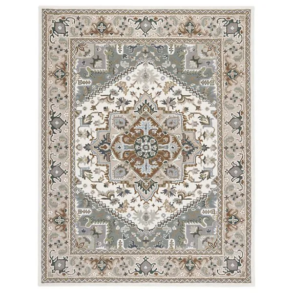 Heritage Row Heriz Medallion Area Rug