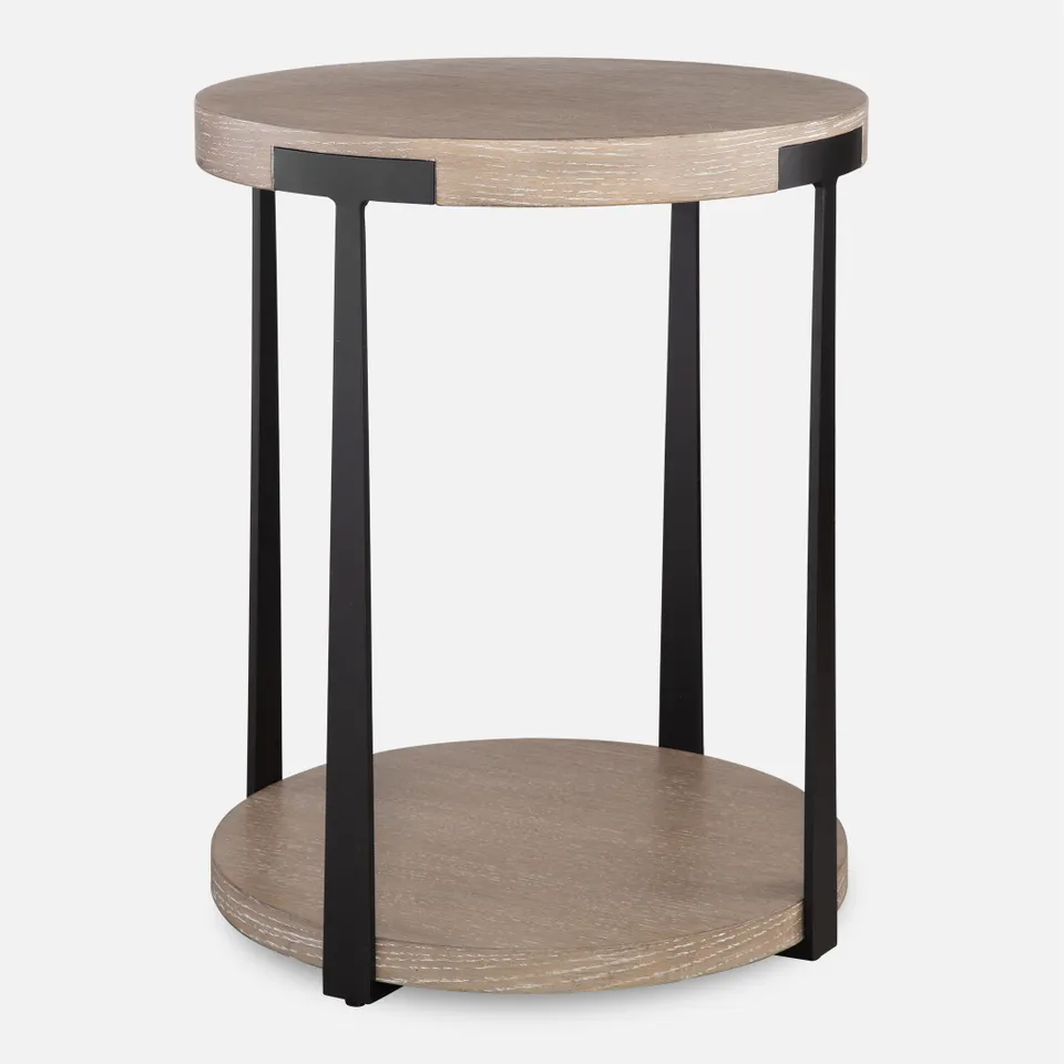 Palisade Natural Round Side Table