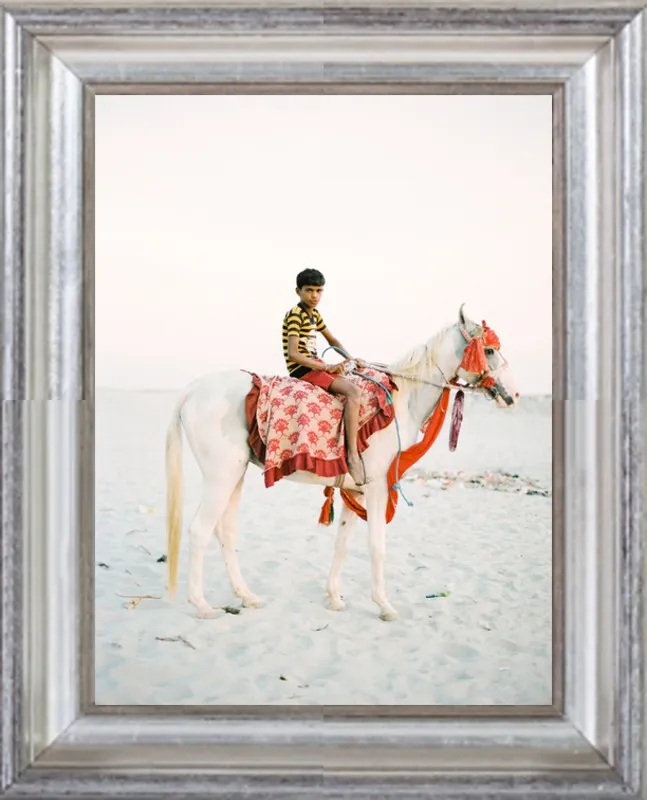 Boy on Horse by Andrew Jacona for Artfully Walls