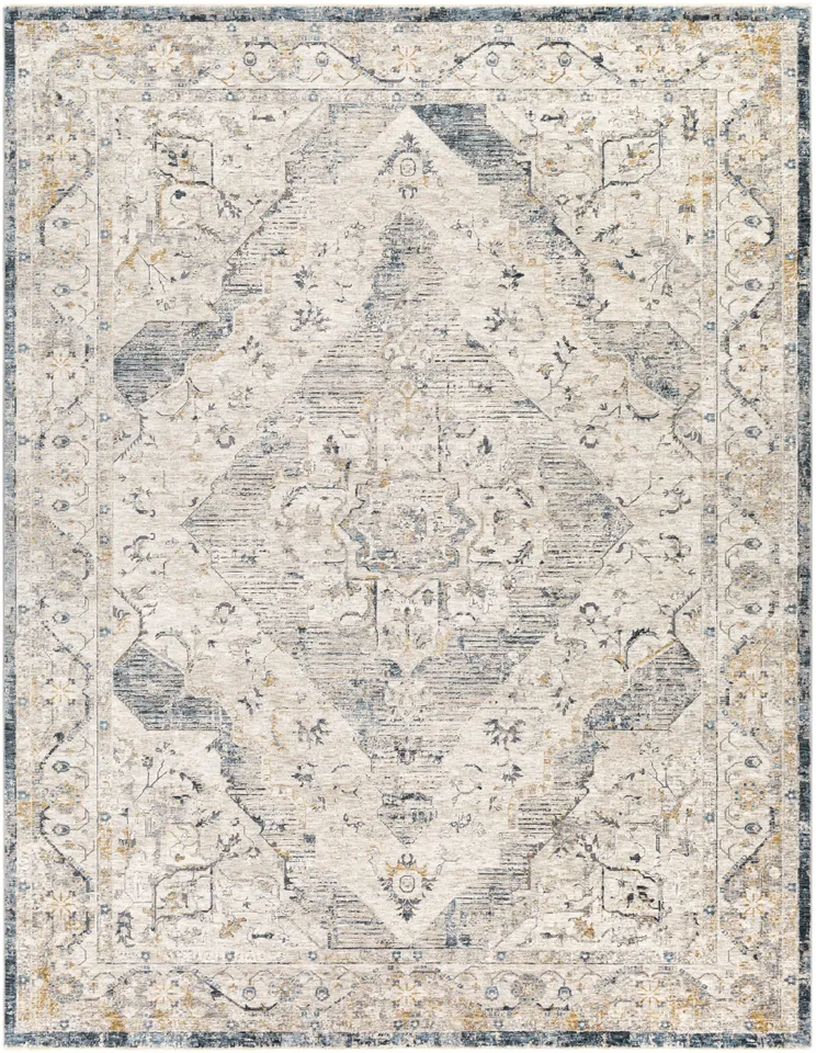 Cardiff Beige Indoor 7'10" x 10'2" Machine Woven Rug